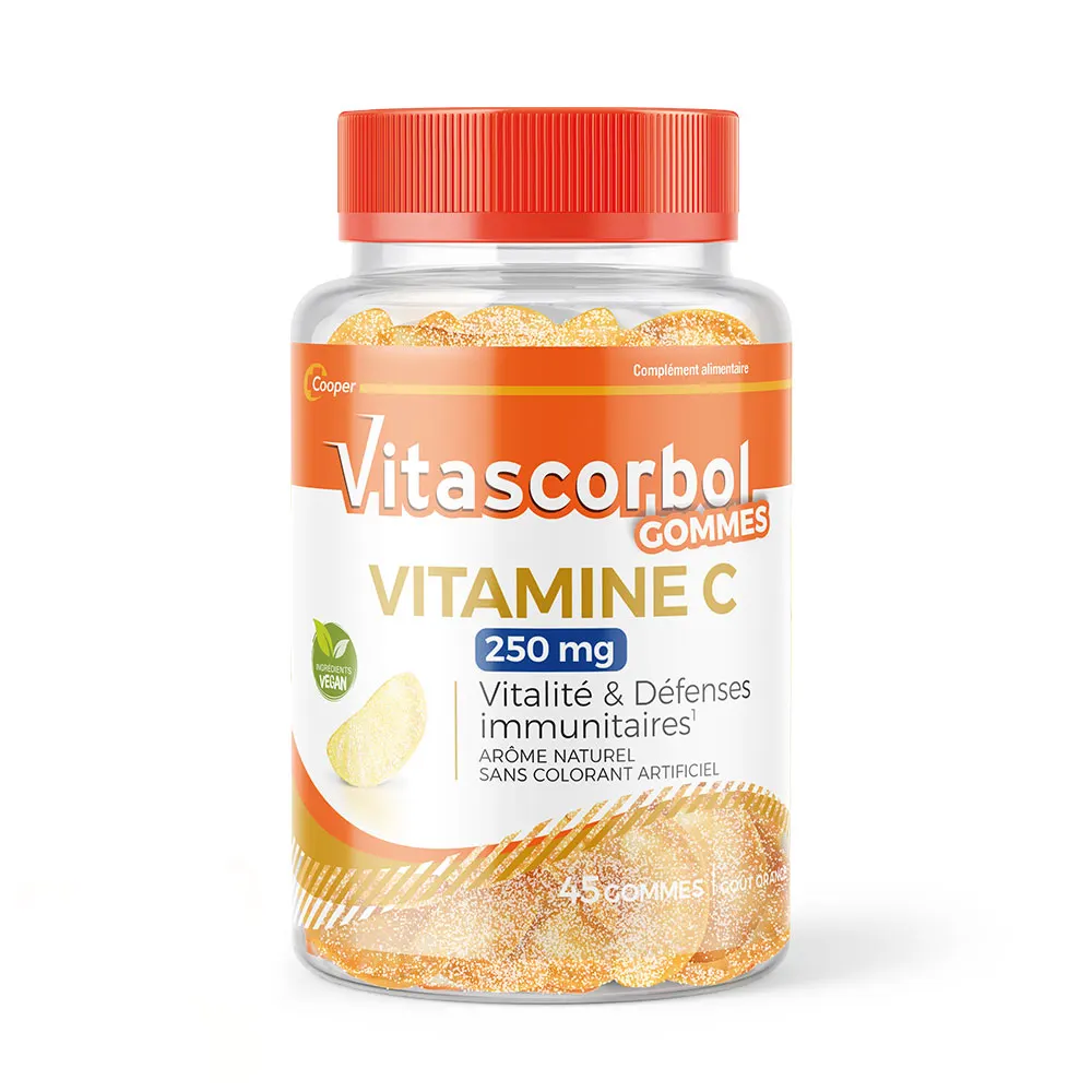 Vitascorbol Vitamine C 250mg 45 gommes
