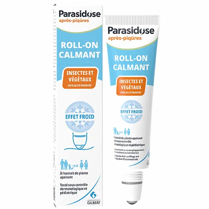 PARASIDOSE Roll on calmant Insectes et végétaux Effet froid Après piqûres 15ml – Image 4