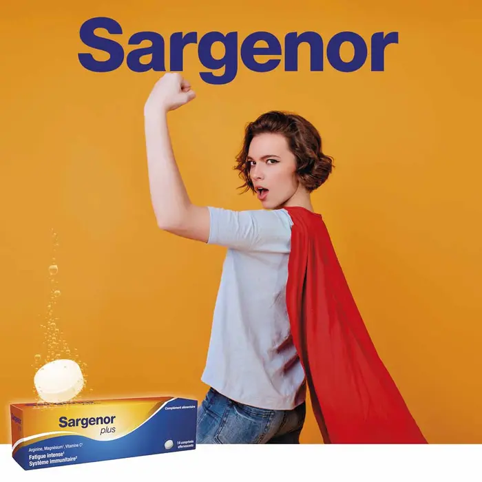 Sargenor Plus Arginine Magnésium Vitamine C 14 Comprimés Effervescents – Image 8