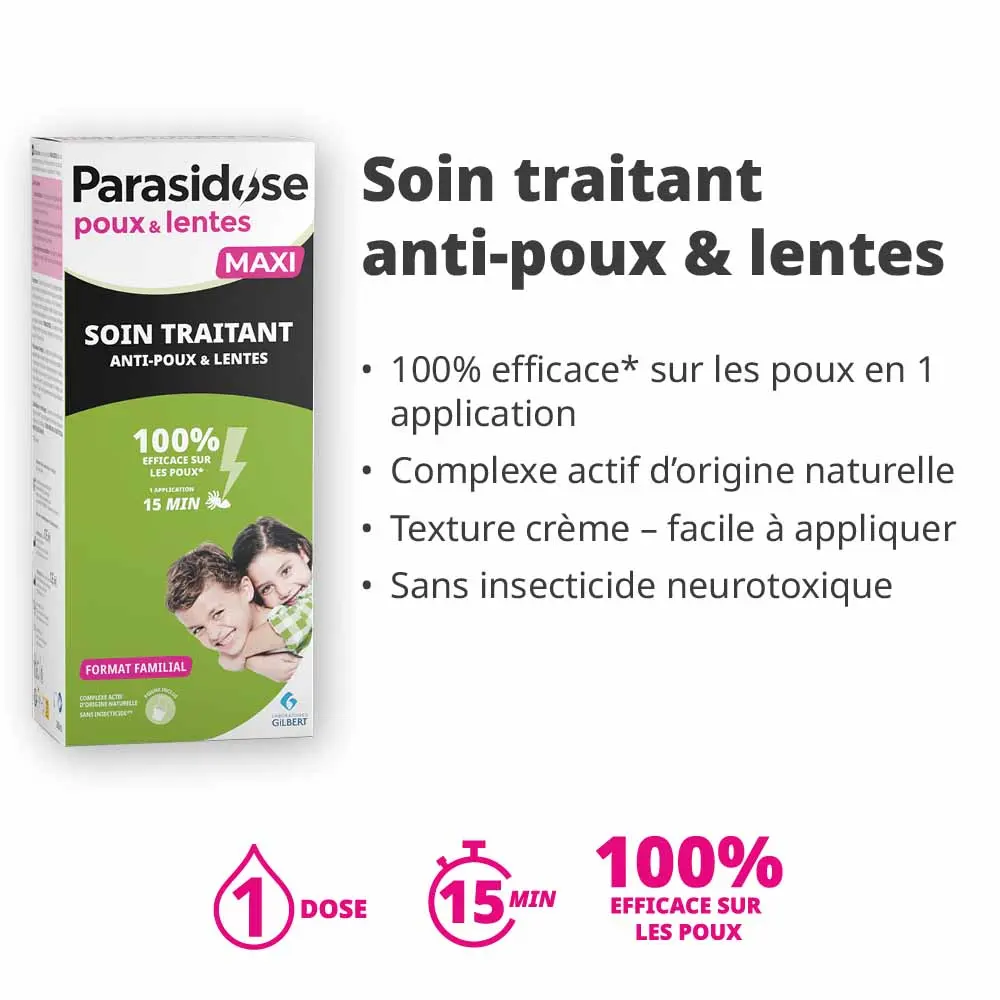 PARASIDOSE Soin Traitant Anti poux Et Lentes 200ml – Image 2