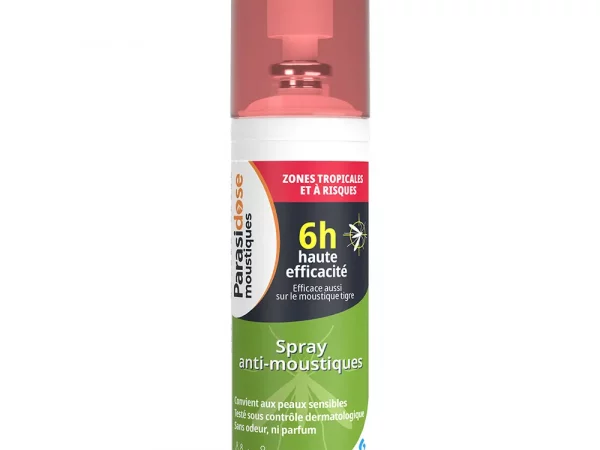 PARASIDOSE Spray Anti Moustiques 6h Haute Efficacité Zones Tropicales à Risques Dès 24 Mois 100ml