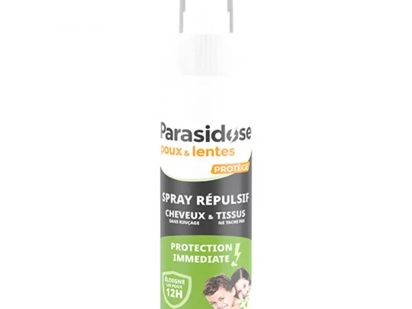 PARASIDOSE Spray répulsif poux et lentes 2en1 Cheveux et tissus 100ml