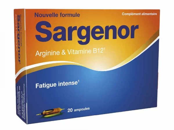 Sargenor Arginine et Vitamine B12   20 Ampoules
