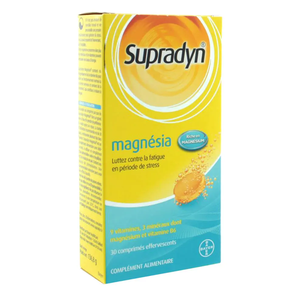 Supradyn Magnésie Effervescente 30 Comprimés
